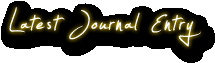Latest Journal Entry