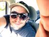 In car selfie