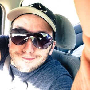 In car selfie