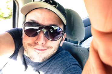 In car selfie