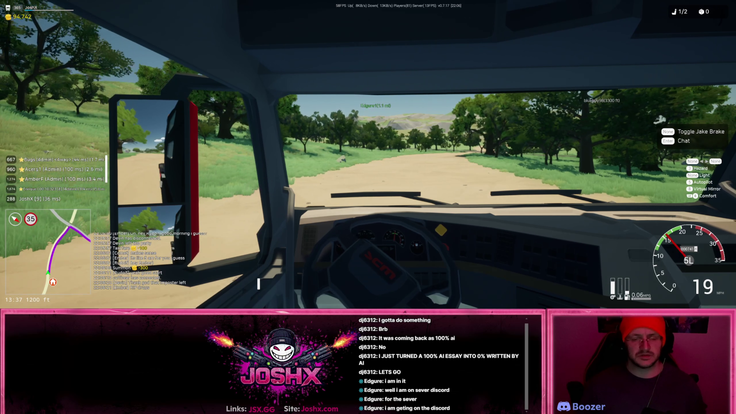 New layout while playing motor town